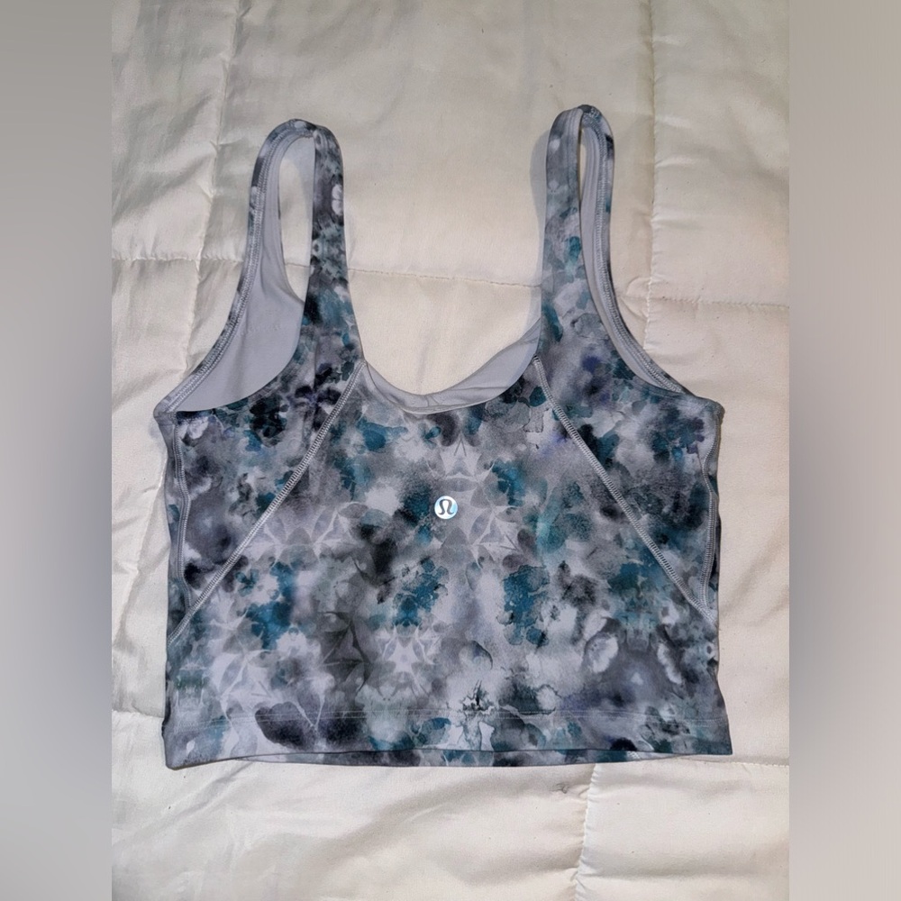 Lululemon Align Tank Kaleidofloral Multi nulu blue black white tie dye